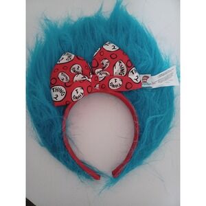 Dr. Seuss Thing 1 and Thing 2  Blue Hair Headband for Kids, Halloween Costume...